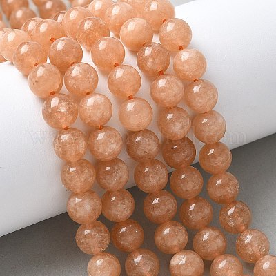 Бусины из натурального белого нефрита G-F364-11-8mm-2-1