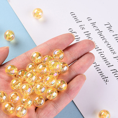 Прозрачные акриловые бусины MACR-S370-B12mm-719-1