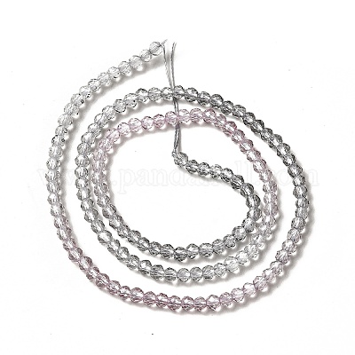 Прозрачный градиент цвета стеклянные бусины пряди GLAA-H021-01B-12-1