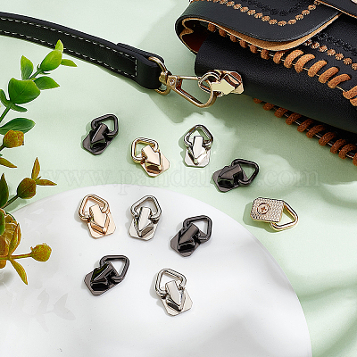 12 шт. 3-х цветные застежки-подвески в виде треугольных колец из сплава&nbsp;FIND-WR0007-49-1