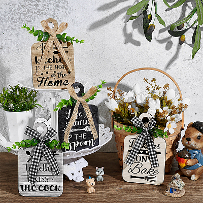 Деревянная подвеска HJEW-WH0074-002-1