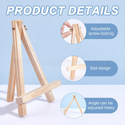 Складной деревянный треугольный мольберт WOOD-WH0034-52B-1