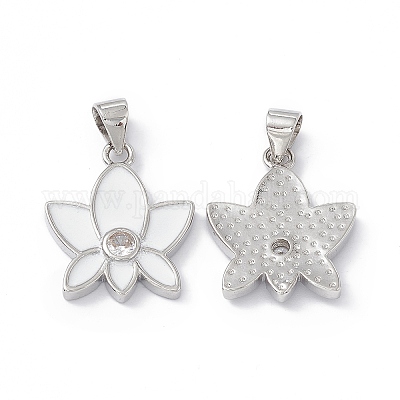 Подвески из латуни с эмалью в стойку KK-B065-05P-03-1