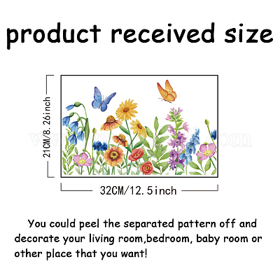 Stickers muraux en pvc&nbsp;DIY-WH0228-1016-1