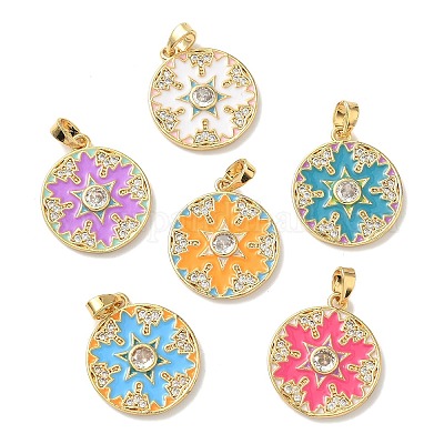 Латунные микро проложить кубического циркония подвески KK-K305-16G-1