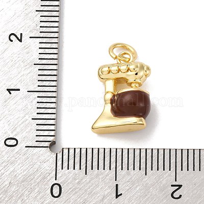 Латунь эмаль подвески KK-Q098-31G-A-1