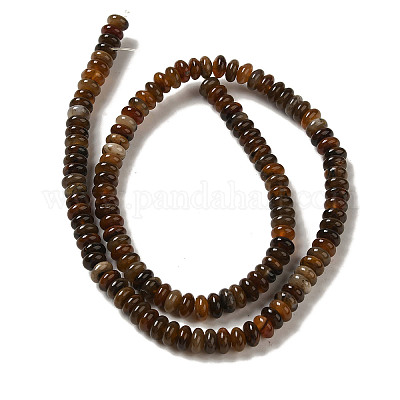 Природные окаменелое дерево бисер пряди G-NH0017-D02-02-1-1