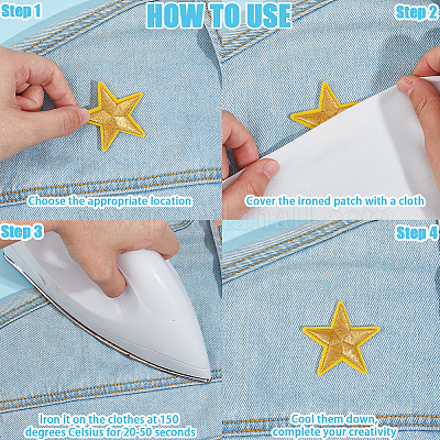 20 шт. 2-цветные компьютеризированные вышитые нашивки на ткань с термоклеем и шитьем FIND-CP0002-13-1