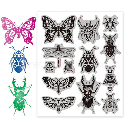 Rubber Clear Stamps DIY-WH0251-003-1
