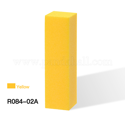 Однотонная четырехсторонняя шлифовальная губка для пилки для ногтей буферный блок MRMJ-R084-02A-1