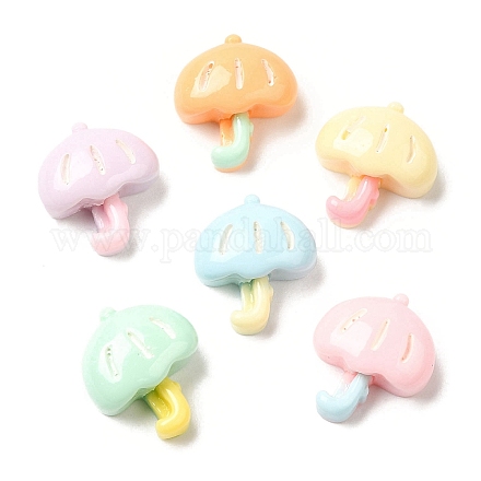 Мультяшные непрозрачные кабошоны из смолы RESI-C039-03H-1
