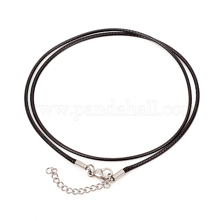 Fabricación de collares de cordón de poliéster encerado MAK-G014-08P-1