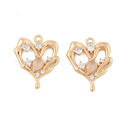 Латунные микро проложить кубического циркония подвески KK-L223-019G-1