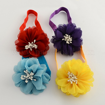 Panno del fiore accessori per capelli fasce elastiche del bambino per i bambini OHAR-Q002-21-1