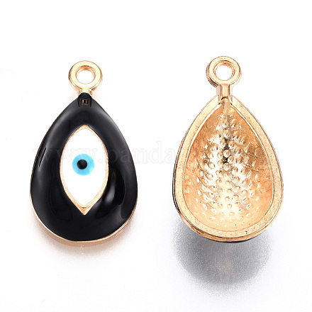 Подвески из сплава эмали светлого золота с гальваническим покрытием PALLOY-T077-230A-1