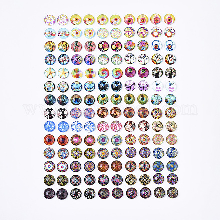 Кабошоны из стекла GGLA-R040-12mm-06-1