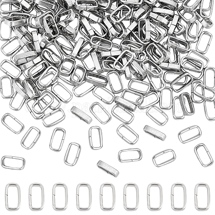 Unicraftale circa 200 pz anelli di collegamento ovali 201 connettori di collegamento in acciaio inossidabile connettori ovali diametro interno di 6x2.7 mm collegamenti di gioielli in metallo anello di collegamento chiuso ma non saldato per la creazione di gioielli STAS-UN0041-29-1