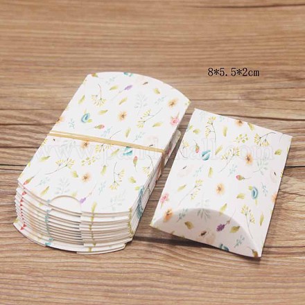 Cajas de regalo de almohada de papel CON-J002-S-07B-1