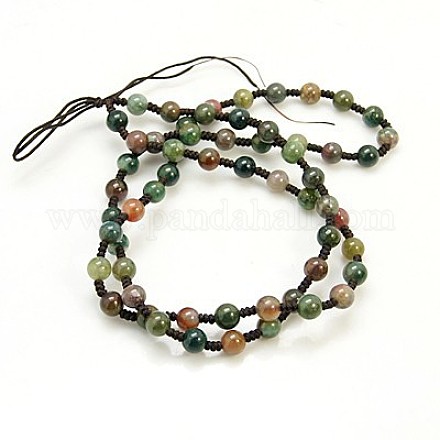 Gemstone Beaded Necklaces NJEW-C035-2-1