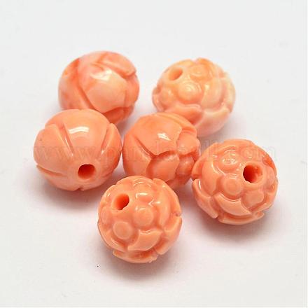 Dyed Synthetical Coral Beads CORA-L041-20E-1