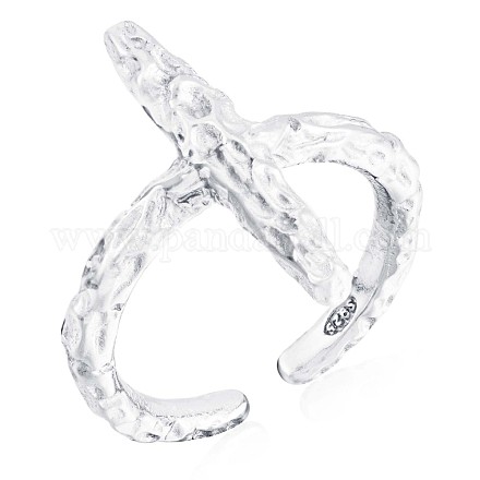 925 кольцо-манжета с открытым серебряным крестом для женщин JR877A-1
