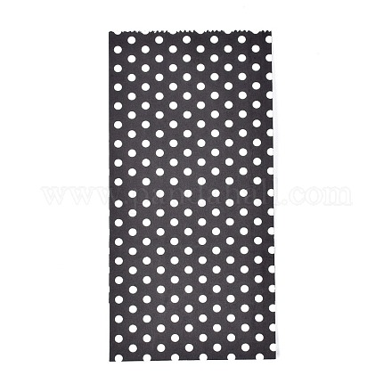 Eco-Friendly Polka Dot Pattern Kraft Paper Bags AJEW-M207-A01-11-1