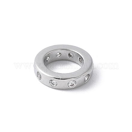 Латунные микро проложить Цирконий Европейский бисером KK-K399-14P-01-1