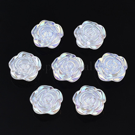 Electroplate Acrylic Cabochons PACR-T014-07-1