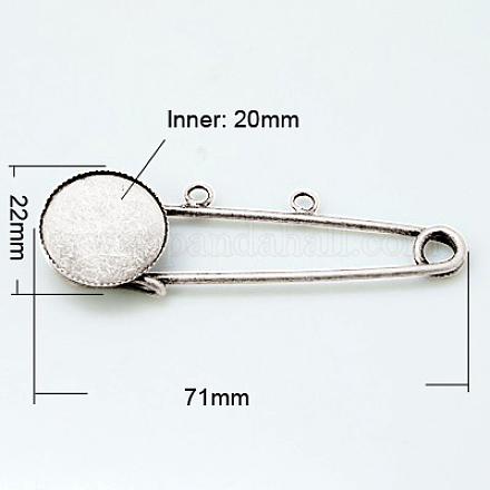 Accessori di spilla di ferro KK-E103-N-1