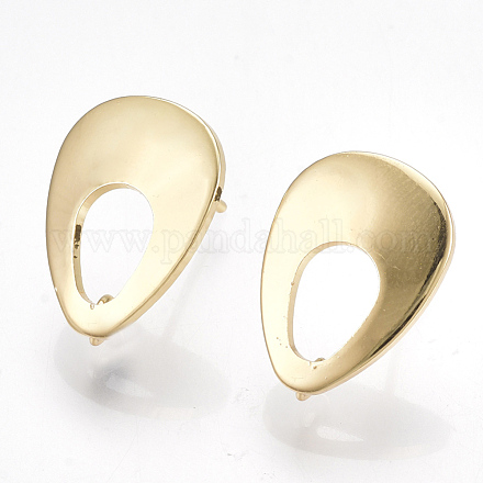 Brass Stud Earring Findings KK-S348-354-1