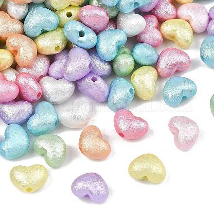 Текстурированные непрозрачные бусины из АБС-пластика&nbsp;MACR-K361-17-1