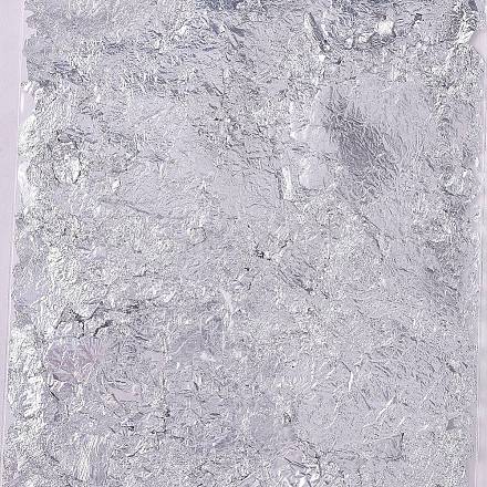 芸術のためのホイルペーパー  金メッキ  DIYの装飾  銀  1mm  1グラム DIY-WH0148-14A-1