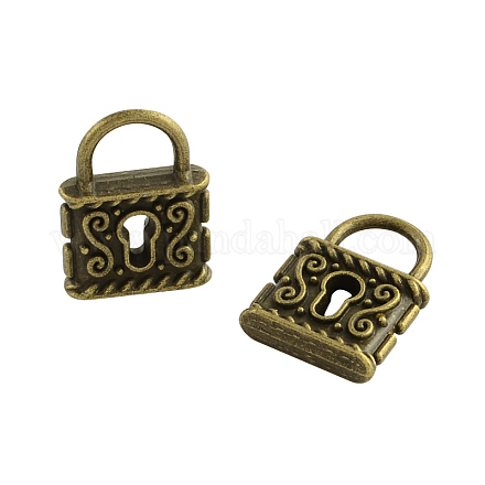 Pendentifs de cadenas en alliage de style tibétain TIBEP-Q035-47AB-NR-1