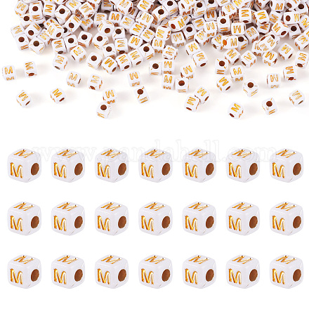 Непрозрачные акриловые бусины MACR-TAG0001-07M-1