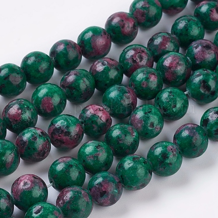Natural Gemstone Beads Strands G-G086-10mm-1-1
