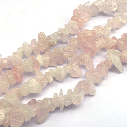 Chapelets de perles en quartz rose naturel G-E332-83-1