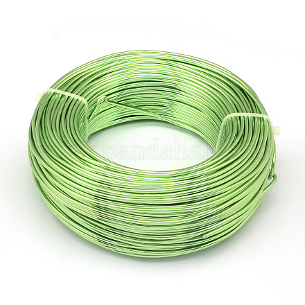 丸アルミ線  曲げ可能なメタルクラフトワイヤー  DIYジュエリークラフト作成用  芝生の緑  4ゲージ  5.0mm  10m / 500g（32.8フィート/ 500g） AW-S001-5.0mm-08-1