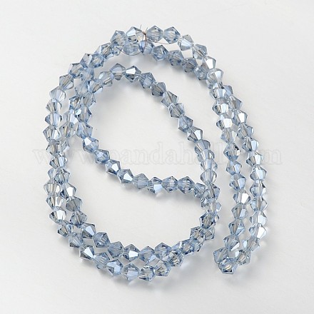 Faceted Bicone Glass Beads Strands EGLA-P017-4mm-13-1
