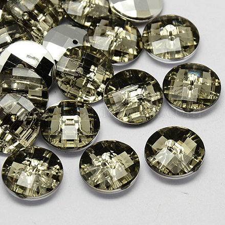 Taiwan Acrylic Rhinestone Buttons BUTT-F022-15mm-19-1