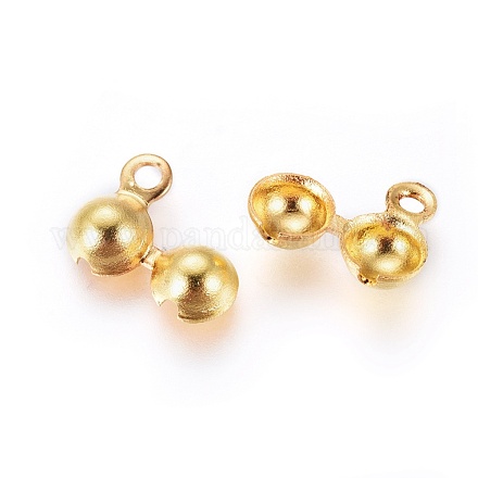 Bouts de perle en laiton KK-N0002-03-1