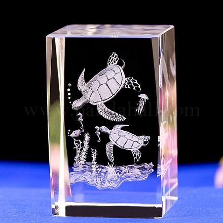 3d внутренние резные стеклянные украшения в виде морских животных PW-WG881A2-01-1