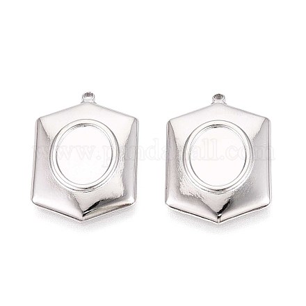 Оправы для подвесок из нержавеющей стали 304 в виде кабошонов STAS-T067-12P-1