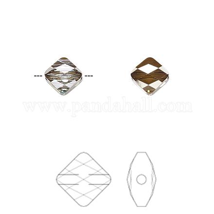 Perles de cristal autrichien 5054-6mm-001BRSH(U)-1