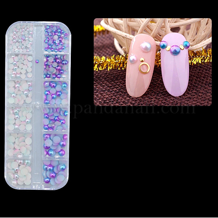 Cabujones de perlas de imitación de plástico ABS MRMJ-T010-026A-1