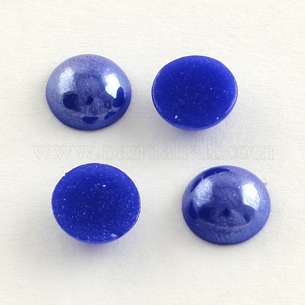 Pearlized Plated Opaque Glass Cabochons PORC-S801-10mm-21-1