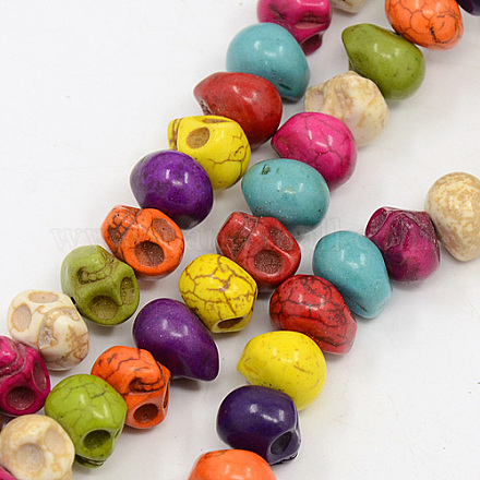 Chapelets de perles en howlite naturelle TURQ-G140-13-1
