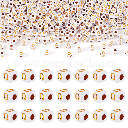 Непрозрачные акриловые бусины MACR-TAG0001-07Q-1