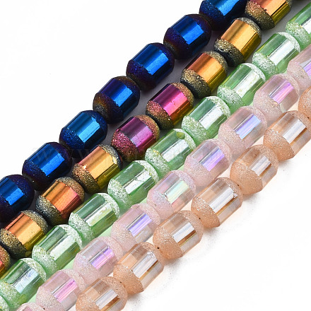 Chapelets de perles en verre électroplaqué EGLA-Q126-004-1