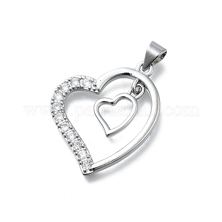 Латунные микро проложить кубического циркония подвески KK-K400-44P-1