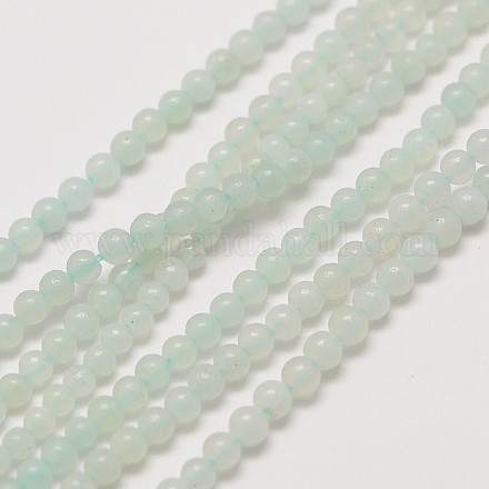 Amazonita naturales hebras de perlas reronda X-G-A130-2mm-14-1